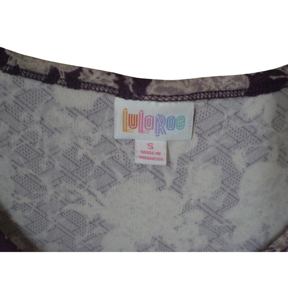 NWT LuLaRoe Nicole Dress Plum with Cream Floral SMALL - Picture 3 of 7